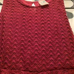 Lily Bleu burgundy girls dress.